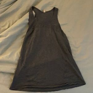 Lululemon tank top, loose fitting, dark gray